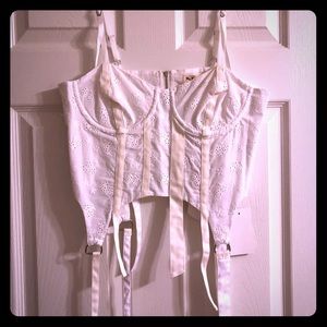 FOR 💛&🍋! M. eyelet corset inspired crop top